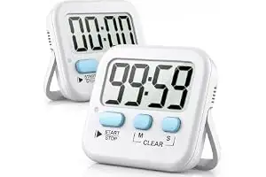 Antonki 2 Pack Digital Timer for Kids Classroom Kitchen Timers for Cooking