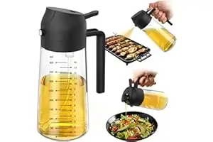 TrendPlain 16oz/470ml Glass Olive Oil Sprayer for Cooking