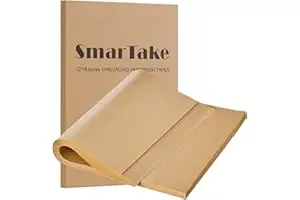 SMARTAKE 200 Pcs Parchment Paper Baking Sheets
