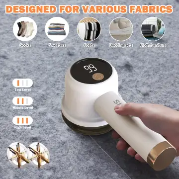 [Christmas gift]Rechargeable Fabric Shaver with 2 Replaceable Stainless Steel 6-Leaf Blades(1 Free Extra Inclu